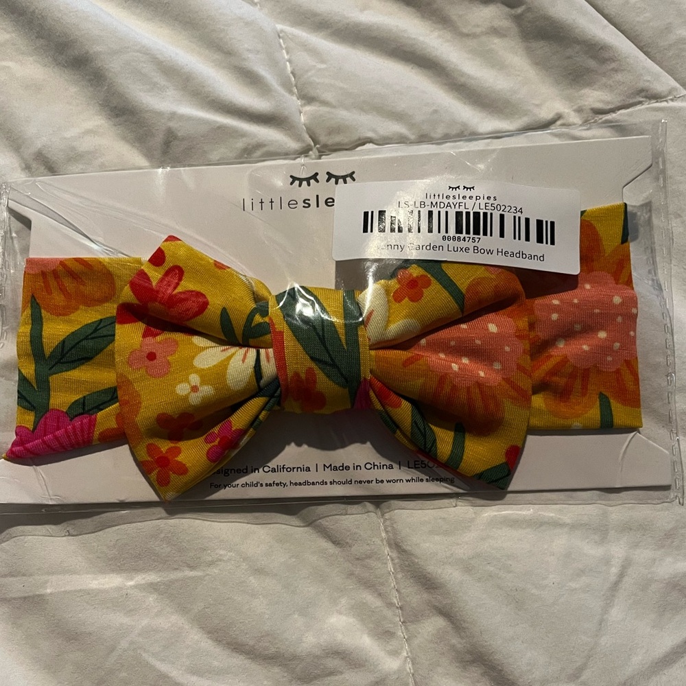 Little Sleepies Sunny Garden Bamboo Headband